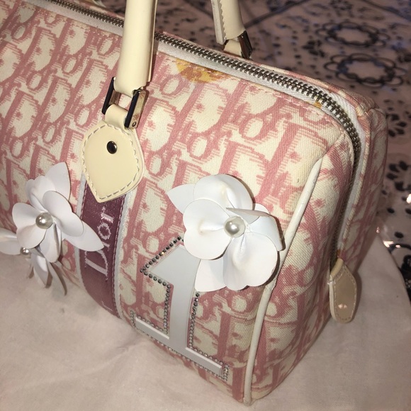 Dior Bags Christian Dior Pink No Flower Tote Bag Poshmark
